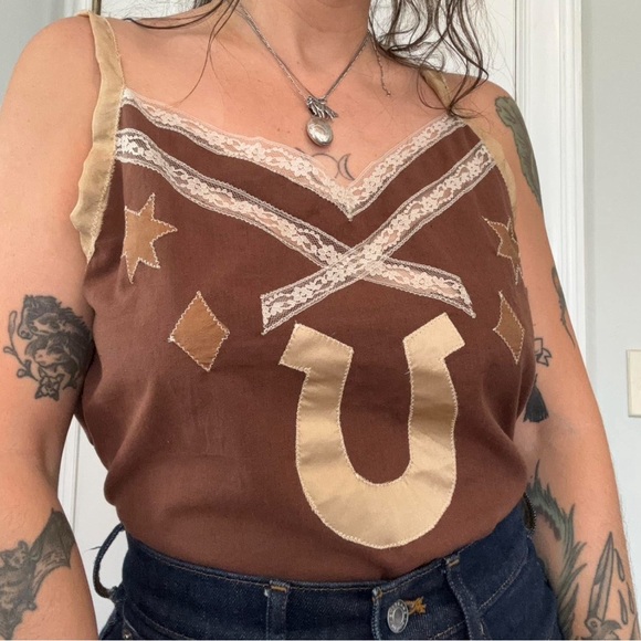 Handmade patch front cami - Picture 2 of 3